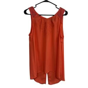 Boho Embroidered Tank Top Torrid Coral Festival Summer Plus Size 0